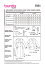 Naaipatroon Jas en jas, Burda 5984, Dui/En/Fr