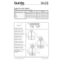 Patron Burda 9425 Veste, en français