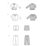 Patron Burda 9672 Tenue jogging, en français