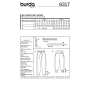 Patron Burda 6317 Pantalon de jogging, en français