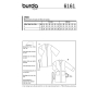 Naaipatron kimono, Burda 6161, Dui/En/Fr