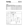 Sewing pattern kimono, Burda 6244, En/Ger/Fr