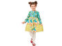 Sewing pattern children dress, Burda 9373, En/Ger/Fr