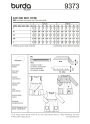 Sewing pattern children dress, Burda 9373, En/Ger/Fr