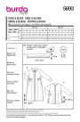 Patron Burda 5693 Robe & Blouse femme, en français