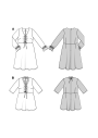 Sewing pattern Dress & Blouse Burda 5732, En/Ger/Fr
