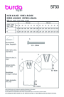 Sewing pattern Dress & Blouse Burda 5733, En/Ger/Fr