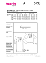 Sewing pattern Dress & Blouse Burda 5733, En/Ger/Fr