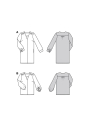 Naaipatroon Jurk & Blouse Dames Burda 5783, Nl/Dui/En/Fr