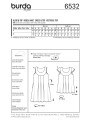 Patron Burda 6532 Robe et haut, en français