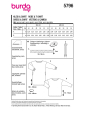 Naaipatroon Jurk & Shirt Dames, Burda 5796, NL/GB/DE/FR