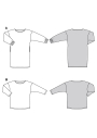 Naaipatroon Jurk & Shirt Dames, Burda 5796, NL/GB/DE/FR