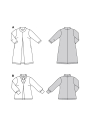 Patron Burda 5782 robe / blouse femme, version papier, en français