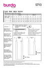 Schnittmuster Kleid, Burda 5713