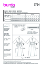 Patron Burda 5724 robe femme, en français