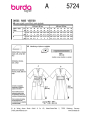 Patron Burda 5724 robe femme, en français