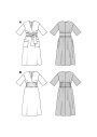 Patron Burda 5724 robe femme, en français