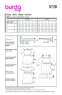 Patron Burda 5728 robe femme, en français