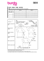Patron Burda 5804 robe femme, version papier, en français