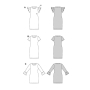 Patron Burda 5805 robe femme, version papier, en français