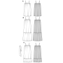 Patron Burda 5806 robe femme, version papier, en français