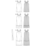 Patron Burda 5810 robe femme, version papier, en français