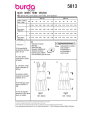 Naaipatroon jurk , Burda 5813, Nl/Dui/En/Fr