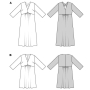 Patron Burda 5816 robe femme, version papier, en français