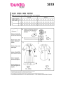 Naaipatroon jurk, Burda 5819, Nl/Dui/En/Fr