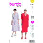 Naaipatroon jurk, Burda 5820, Nl/Dui/En/Fr