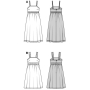 Patron Burda 5821 robe femme, version papier, en français