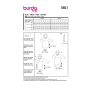 Patron Burda 5851 robe femme, en français