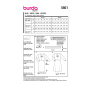 Naaipatroon jurk, Burda 5861, Dui/En/Fr