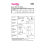 Naaipatroon jurk, Burda 5882, Dui/En/Fr