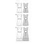 Patron Burda 5889 robe femme, en français