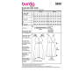 Patron Burda 5899 robe femme, en français