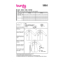 Naaipatroon jurk, Burda 5925, Nl/Dui/En/Fr