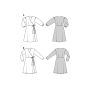 Patron Burda 5933 robe femme, en français
