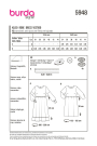 Schnittmuster Kleid, Burda 5948