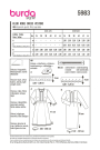 Naaipatroon jurk, Burda 5983, Dui/En/Fr