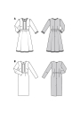 Naaipatroon jurk, Burda 5983, Dui/En/Fr