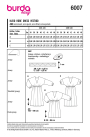 Patron Burda 6007 robe femme, taille 34-48, en français
