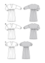 Patron Burda 6007 robe femme, taille 34-48, en français