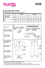 Patron Burda 6036 robe femme, taille 44-54, en français