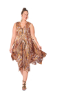 Patron Burda 6036 robe femme, taille 44-54, en français