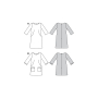 Naaipatroon jurk, Burda 6149, Dui/En/Fr