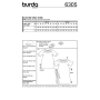 Patron Burda 6305 Robe, en français