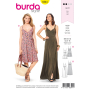 Naaipatroon jurk, Burda 6344, Dui/En/Fr