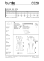 Pattern Dress, Burda 6520, En/Ger/Fr