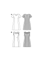 Patron Burda 6627 Robe, en français